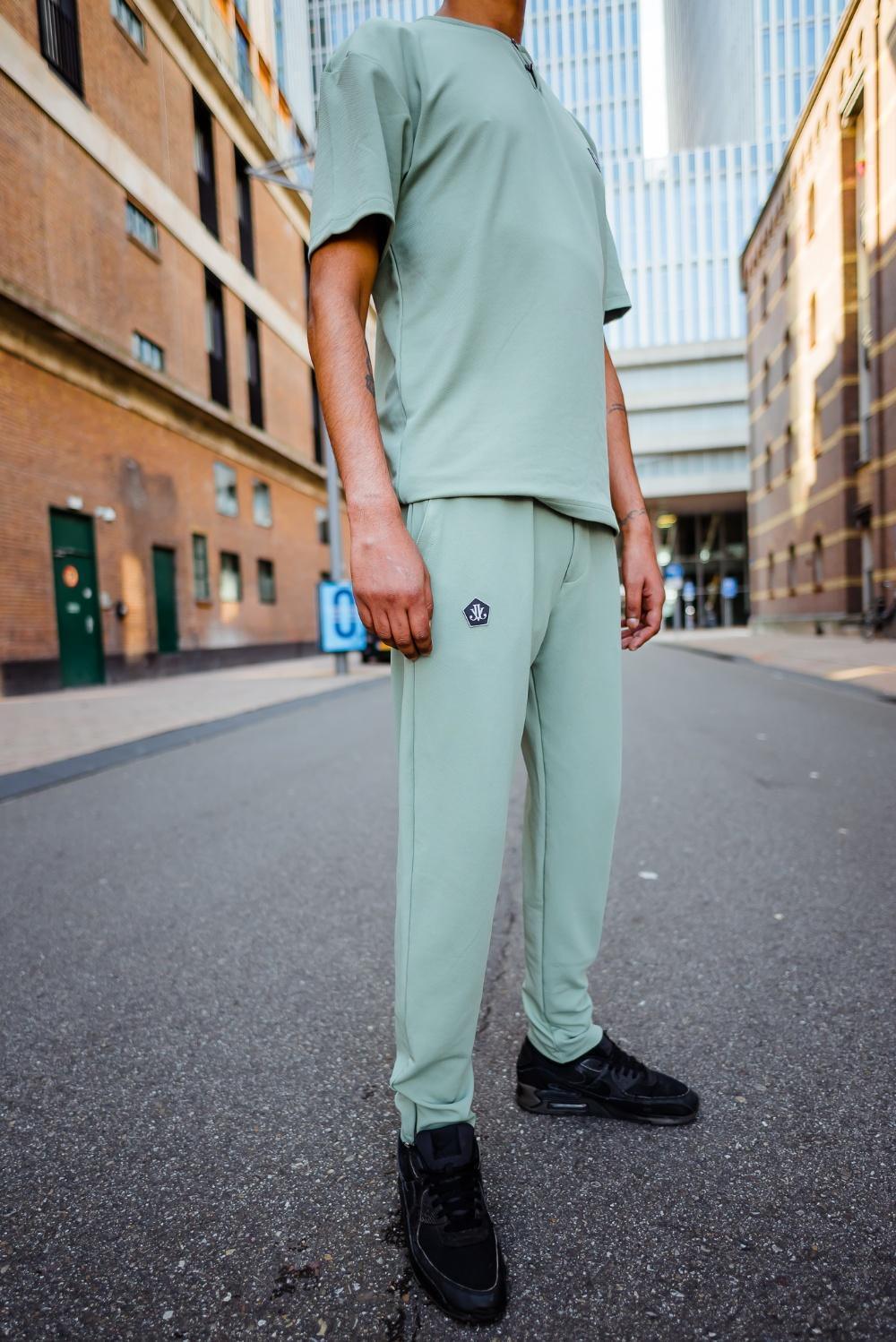 Mint Gang Suit mintgroene tweedelige zomerset voor heren - afbeelding 4