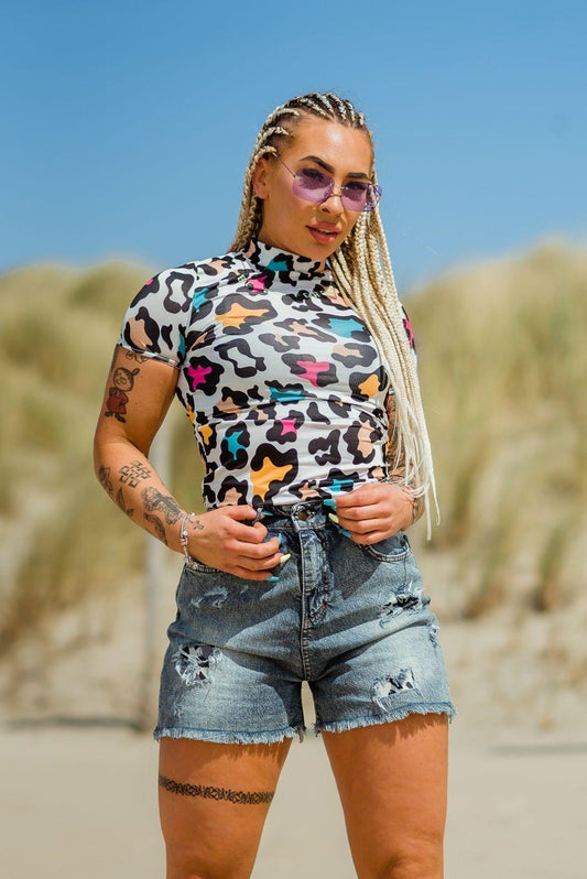 Multicolor turtleneck voor dames van JAIVIE.
