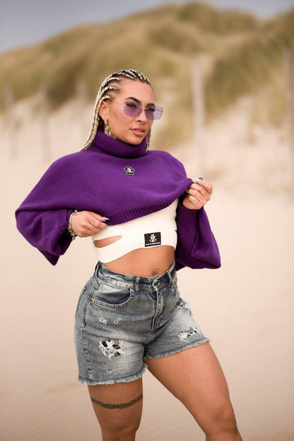 Stijlvolle paarse sweater voor dames van JAIVIE.