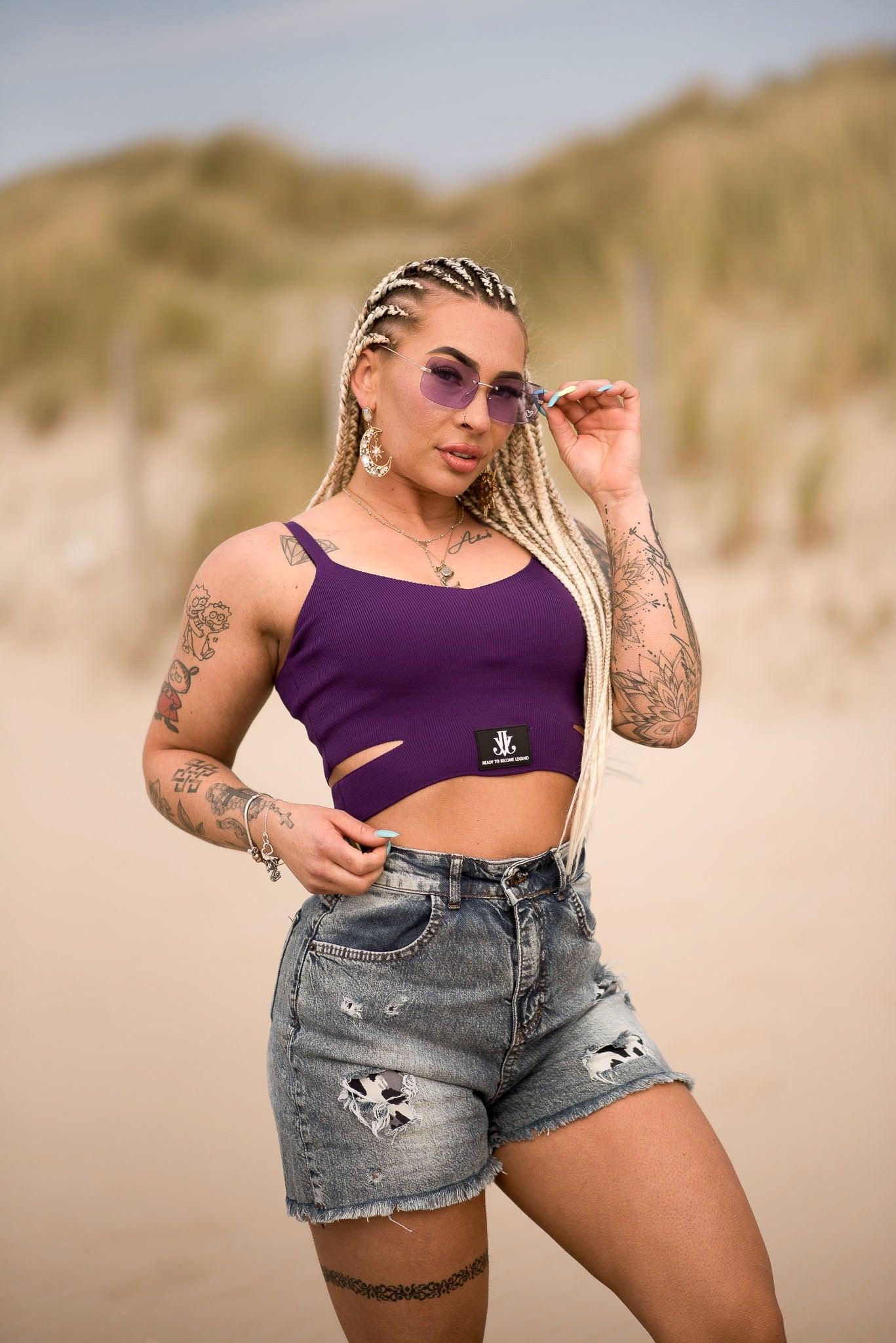 Trendy beach top paars JAIVIE