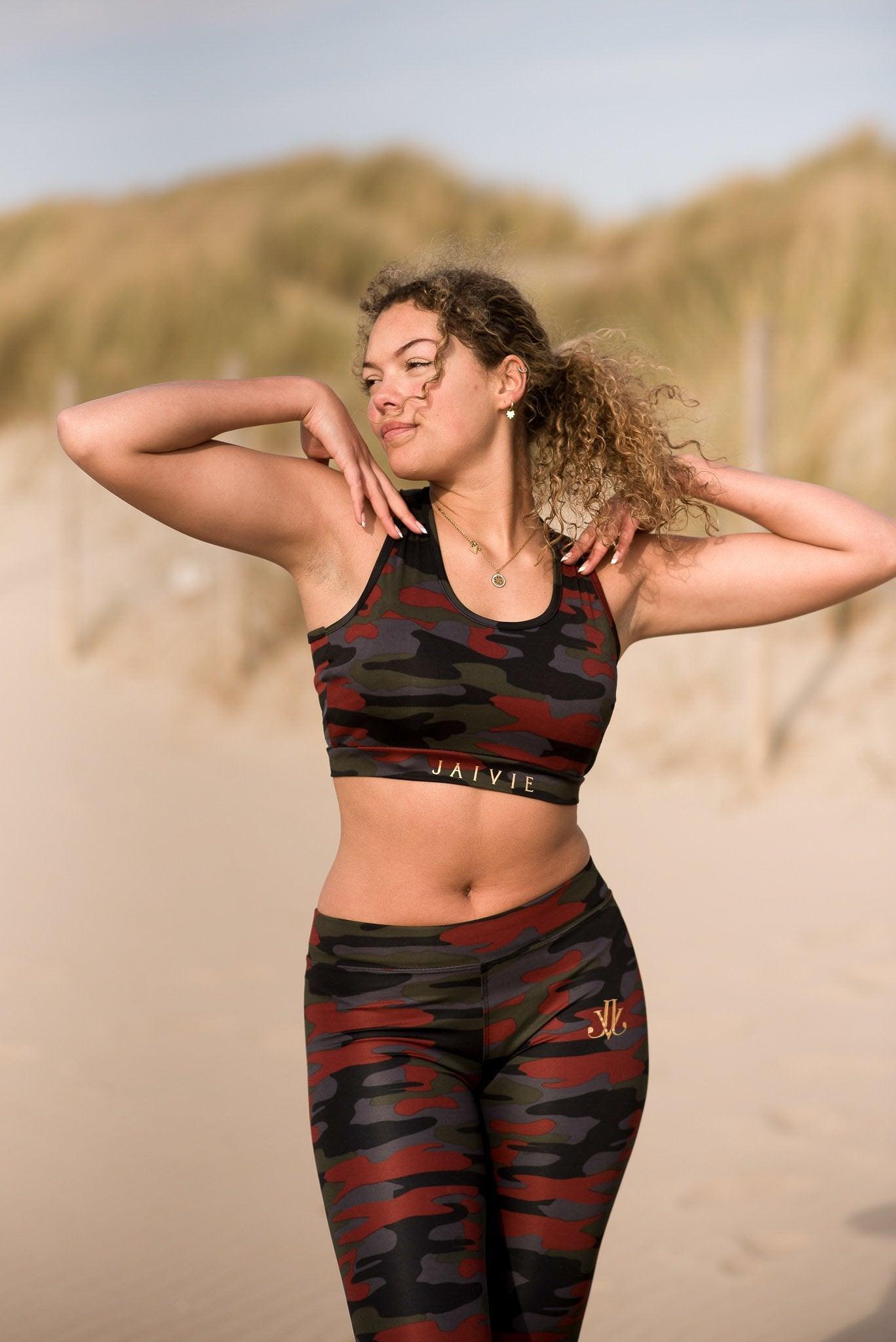 Bordeaux sport set voor dames van JAIVIE.