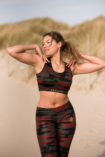 Bordeaux sport set voor dames van JAIVIE.