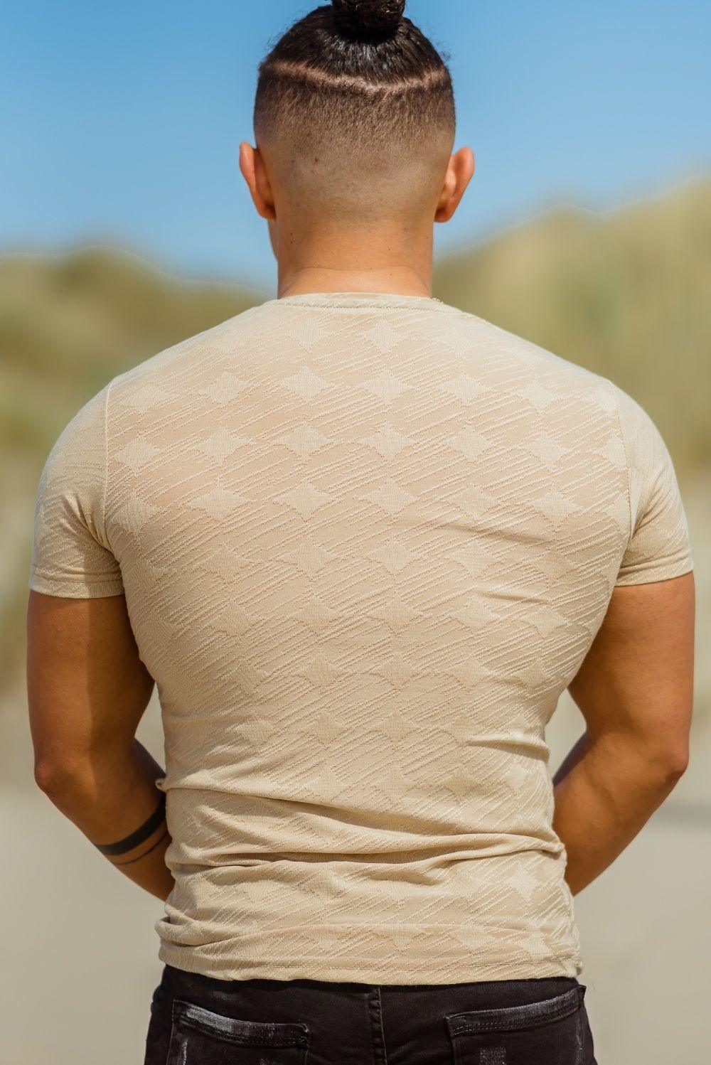 Army Sand Shirt sandkleurig slimfit shirt heren - afbeelding 3