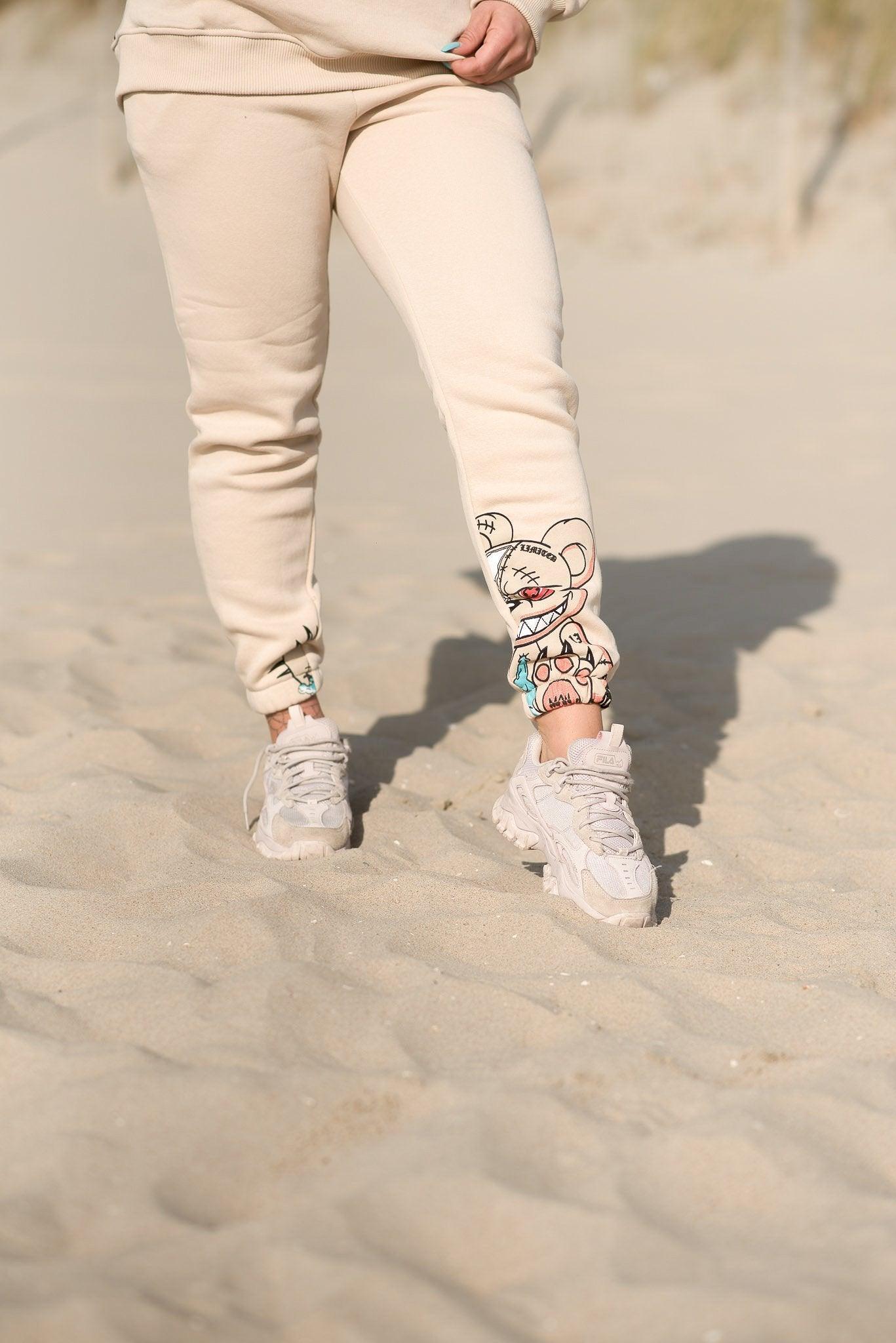 Crazy Mouse Tracksuit zwarte oversized set voor dames - afbeelding 2