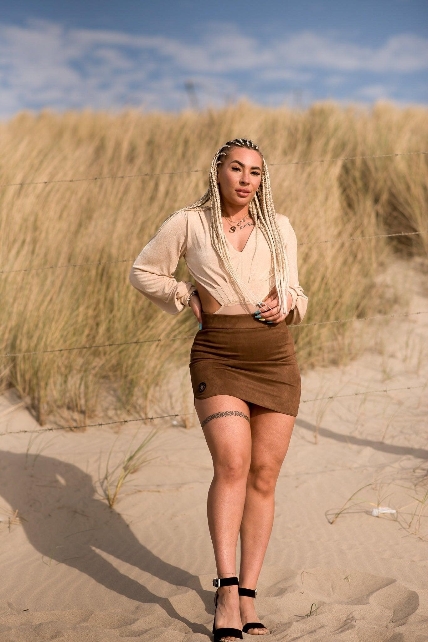 Goldy Bodysuit gouden bodysuit voor dames