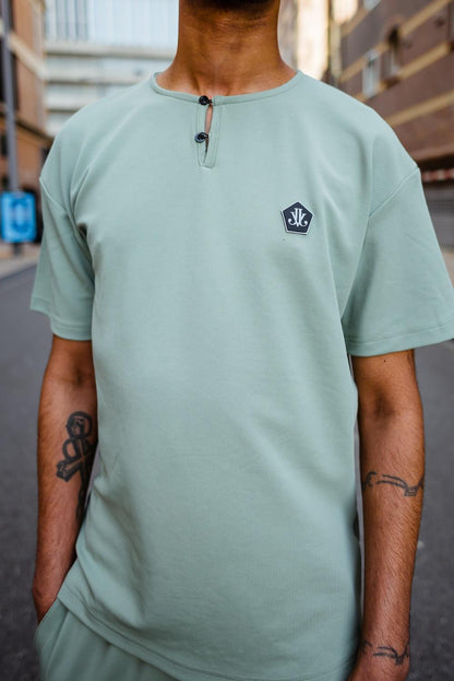 Mint Gang Suit mintgroene tweedelige zomerset voor heren - afbeelding 3