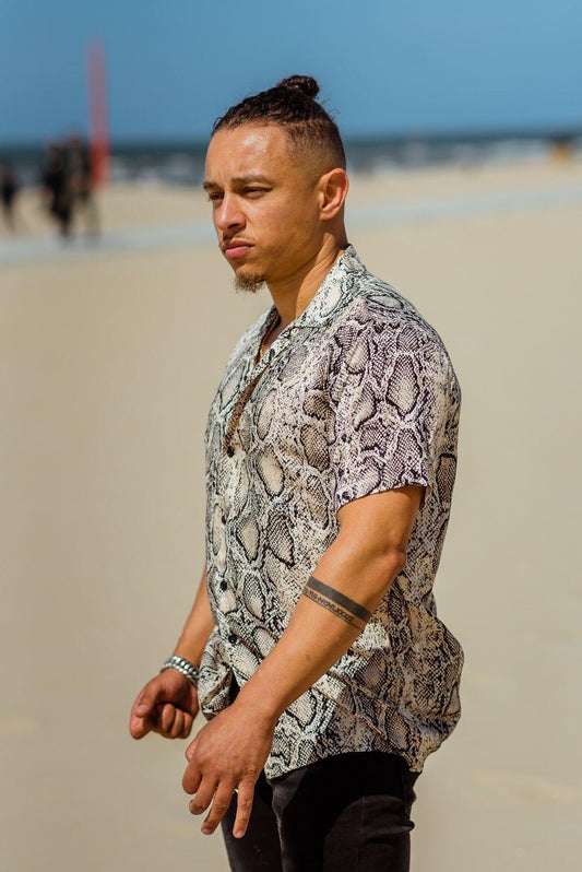 Snake Print Shirt van JAIVIE voor heren.