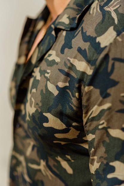 Streetwear overhemd voor heren in camouflage.
