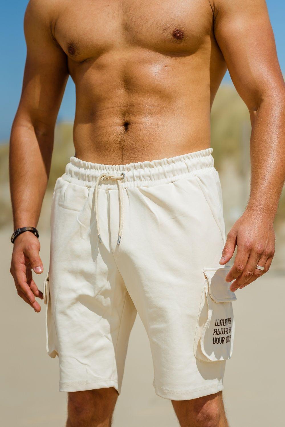Limit Short Beige beige cargo short voor heren - afbeelding 2