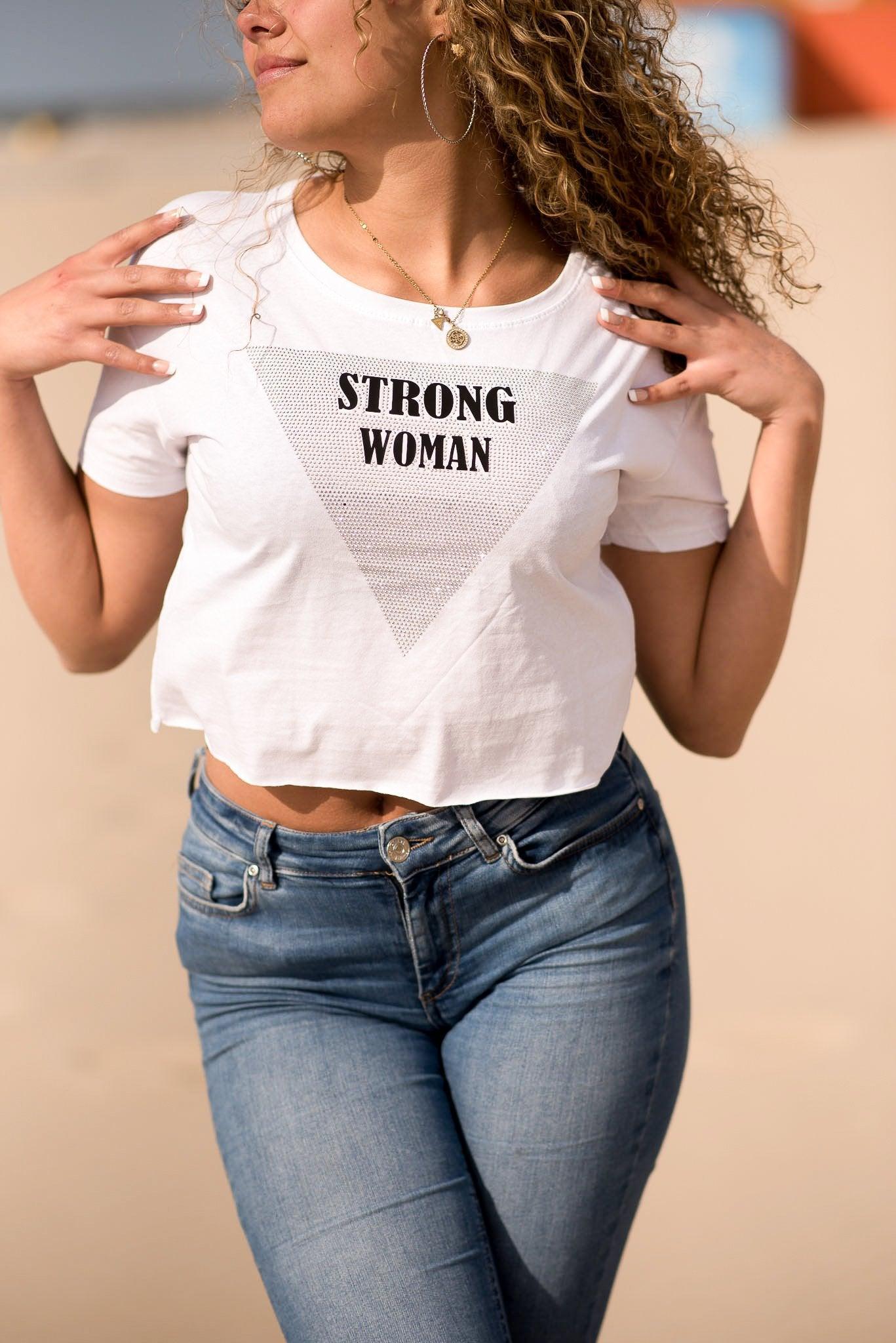 Strong Woman Crop Top productdetail van JAIVIE